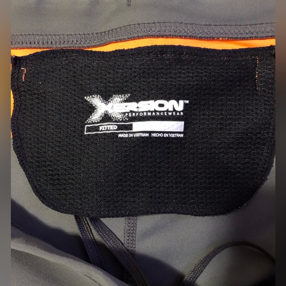 Xersion Performance Wear workout top and pants set SZ L in coral and dark grey. - Picture 4 of 7